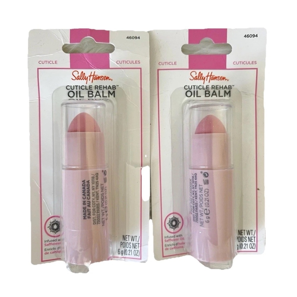 Sally Hansen Nail Cuticle Rehab Oil Balm Stick 0.21 Oz Lot Of 2